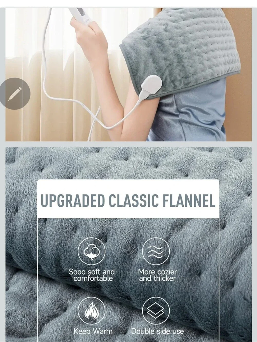 KOT Heating Pad for Back Pain Relief & Cramps, Heating Pads with Auto Shut Off